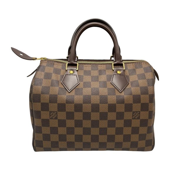 Louis Vuitton Speedy 25 Mini Boston Bag, Ebene, Damier Canvas, Brown, Women's... - Picture 1 of 9